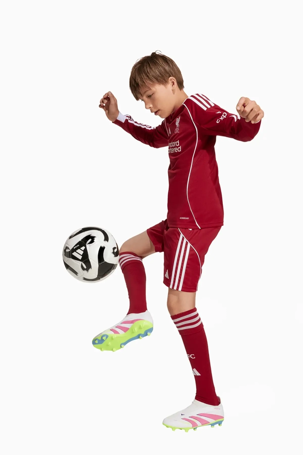 Футболка с длинными рукавами adidas Liverpool FC 25/26 Home Junior - красный