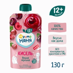 Фрутоняня кисель вишня-черешня 130 мл