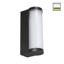 359984 STREET NT26 000 черный Светильник фасадный IP65 LED 12W 220-240V 3000K FLUO