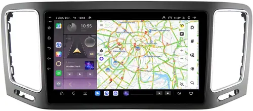 Магнитола для Volkswagen Sharan - Kuberg QLed, Android 13, Быстрейшая, CarPlay, SIM-слот