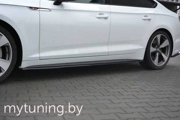 Сплиттеры накладок на пороги для AUDI S5 / A5 B9 Sportback S-Line (16-...)