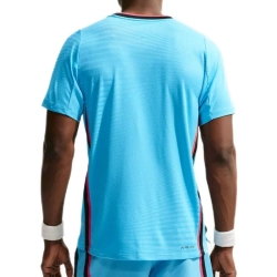 Теннисная футболка Nike Court Slam Aero-Fit Short Sleeve - baltic blue/black