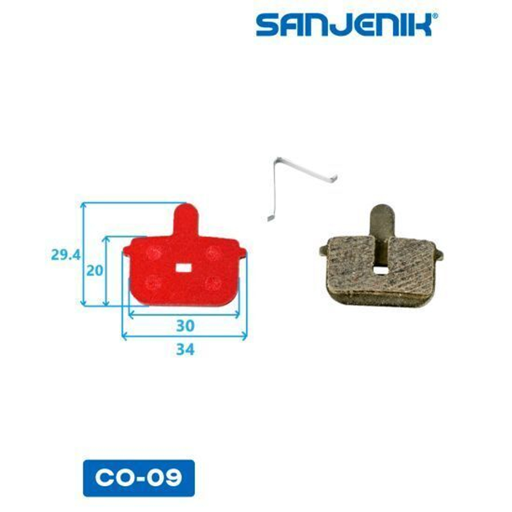 Колодки тормозные медные Sanjenik CO-09 для Kugoo G2 Pro 2021, G-Booster, V1 2021