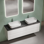 Sancos Столешница для ванной комнаты из керамогранита SANCOS Black Sky 1600х460 c отверстием под смеситель, арт.TT160A1X