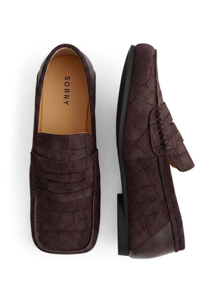 loafer croco mocha