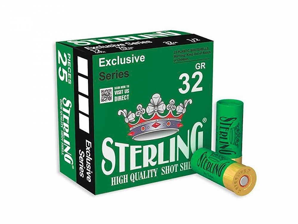 Патрон 12/70 STERLING Bior №0, 32гр., коробка 25 шт.