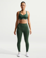 Nike Zenvy Женские лосины с высокой талией, без шва спереди, полной длины - NIKE