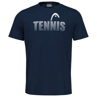 Футболка для мальчика теннисная Head Club Colin T-Shirt JR - dark blue