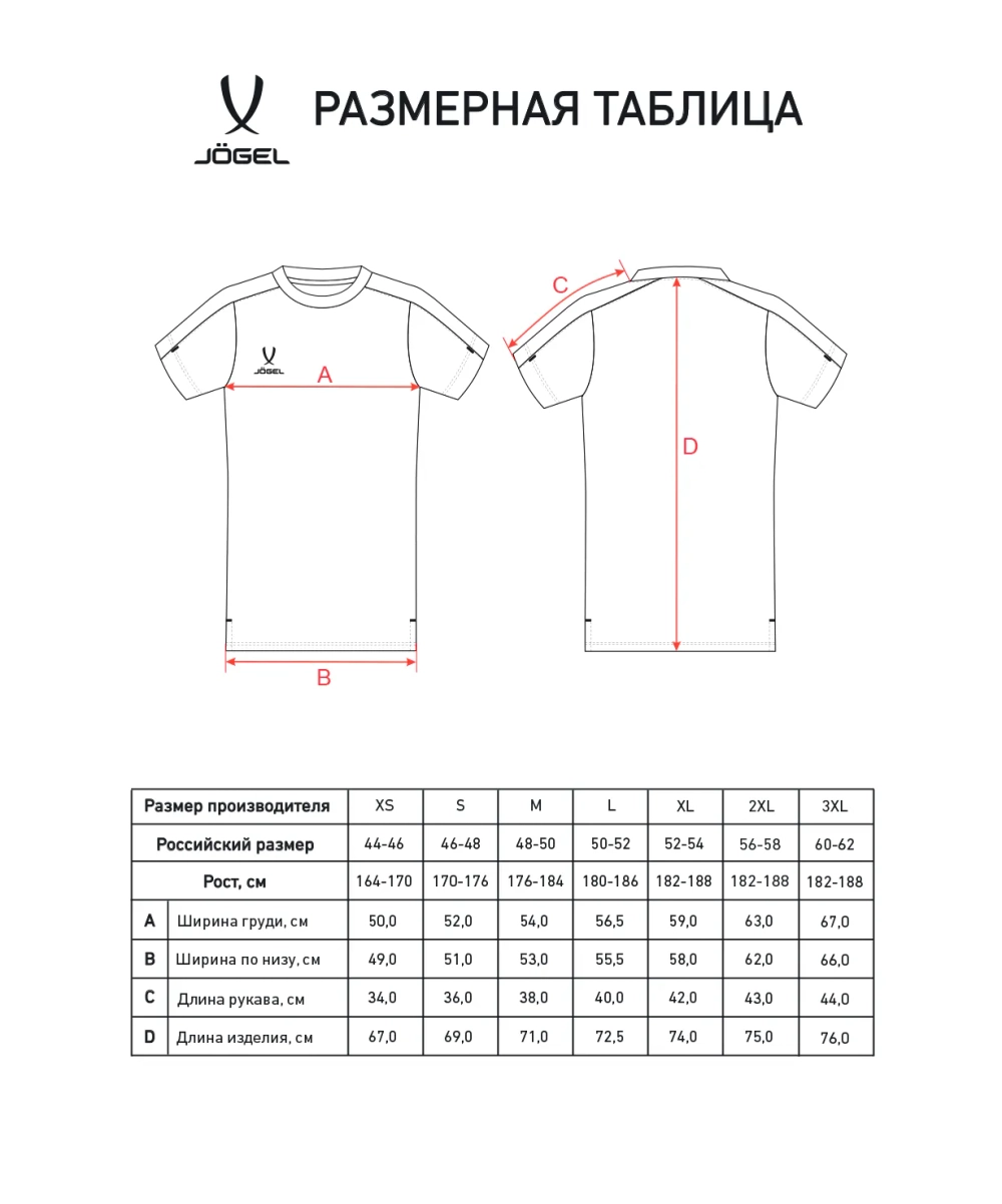 Футболка тренировочная JÖGEL PREMIER PerFormDRY Training Poly Tee, синий