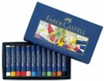 Пастель масляная художественная FABER-CASTELL "Oil Pastels", 12 цветов, круглое сечение, 127012