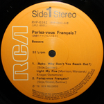 Baccara / Parlez-Vous Français? (LP)
