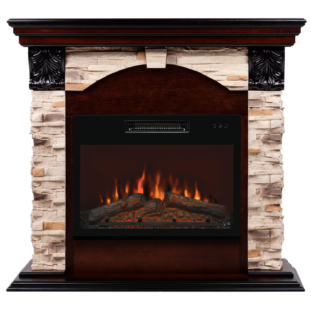 Каминокомплект Real Flame Dublin Rock AO с очагом Kendal 24