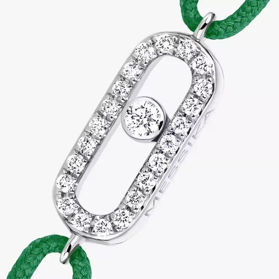 Браслет Messika Move Uno green cord bracelet