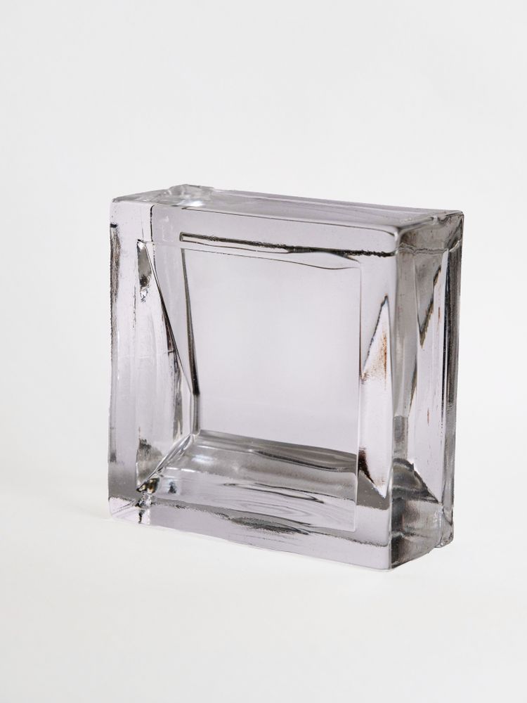 Стеклянный кирпич Glassio Куб бесцветный 15x15x6 см