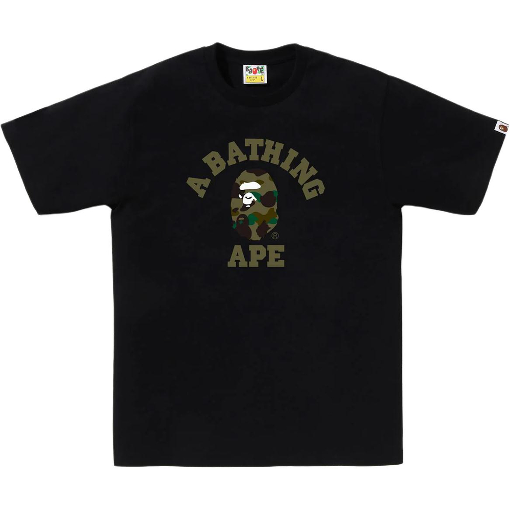 A Bathing Ape Bathing Ape Футболка Cotton Regular Straight Fit 1m30 110 013 черный зеленый