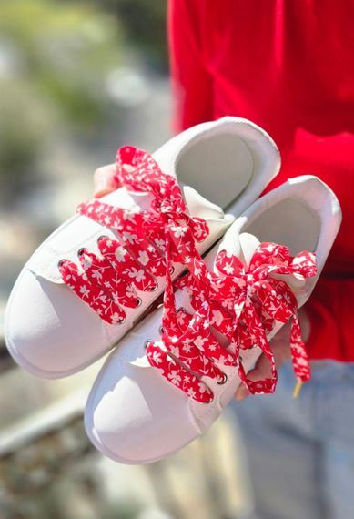 Meraki laces red ayaqqabı ipi