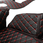 Ковры 3D SHACMAN X3000 (экокожа, черный, красная строчка)