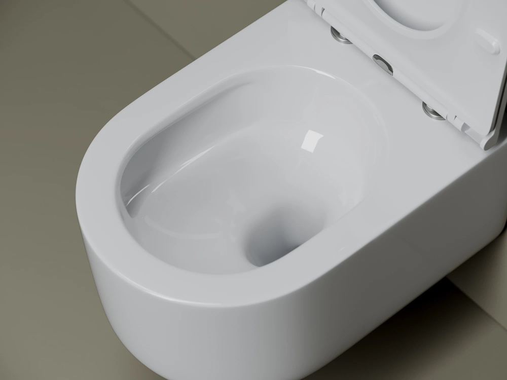 Унитаз подвесной Ceramicanova Маттео (Matteo) CN4016T торнадо, с сиденьем микролифт, белый