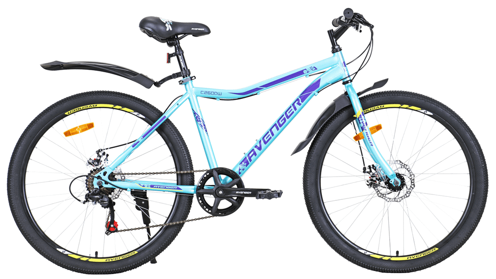 AVENGER 26" C260DW, зеленый/фиолетовый, 17,5"