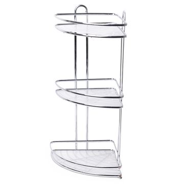 Полка для ванной 3-ярусная угловая Besser BS 0436D (34х25,5х58,5 см) из хромированной стали