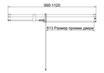 Душевая дверь Vincea Экстенза (Extenza) VDP-4EX1011CL, 1000/1100, хром, стекло прозрачное