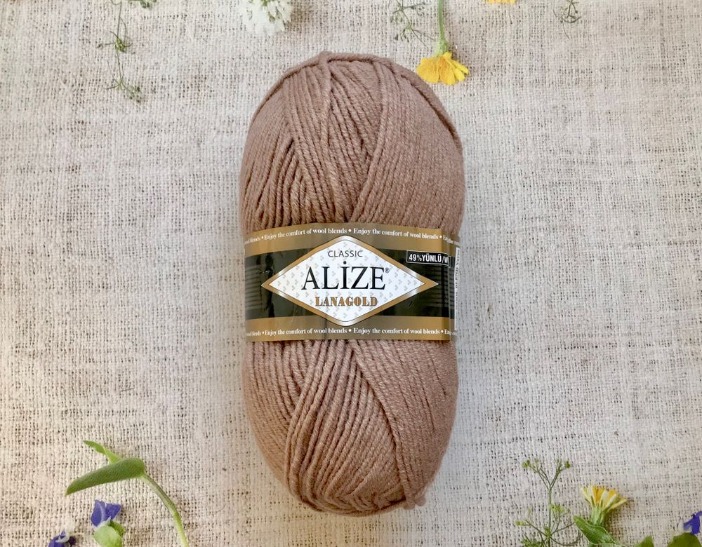 Пряжа ALIZE "Lana Gold Classic". 584 норка
