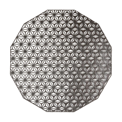 Салфетка подстановочная 36см Chilewiсh Kaleidoscope Black 100488-003