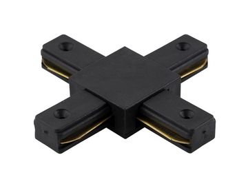 Коннектор X-образный для однофазного шинопровода CLT 0.211 04 BL черный Crystal Lux