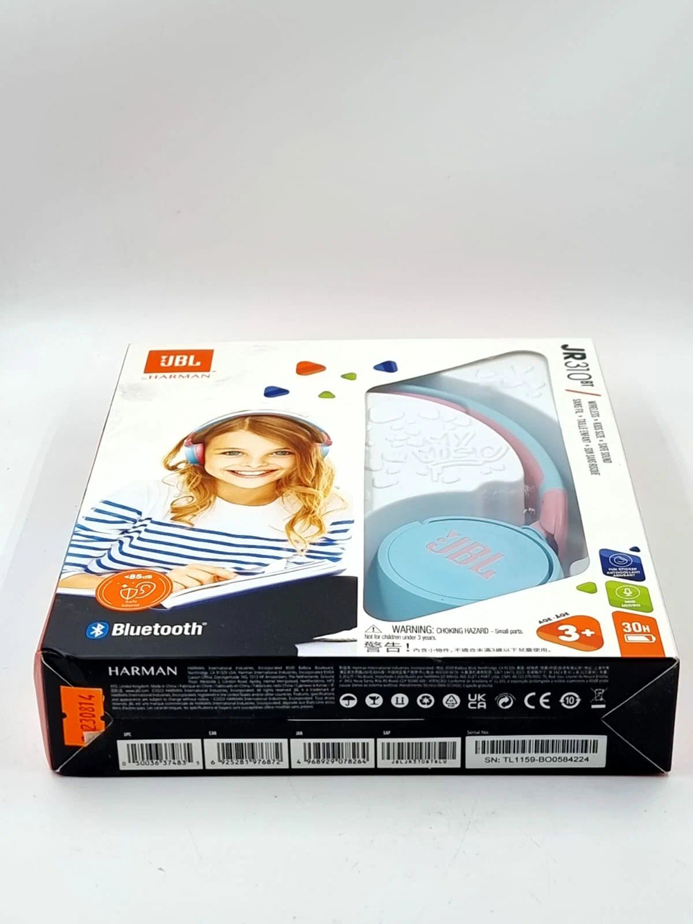 Наушники детские JR 310 BT Blue голубые (из Финляндии)