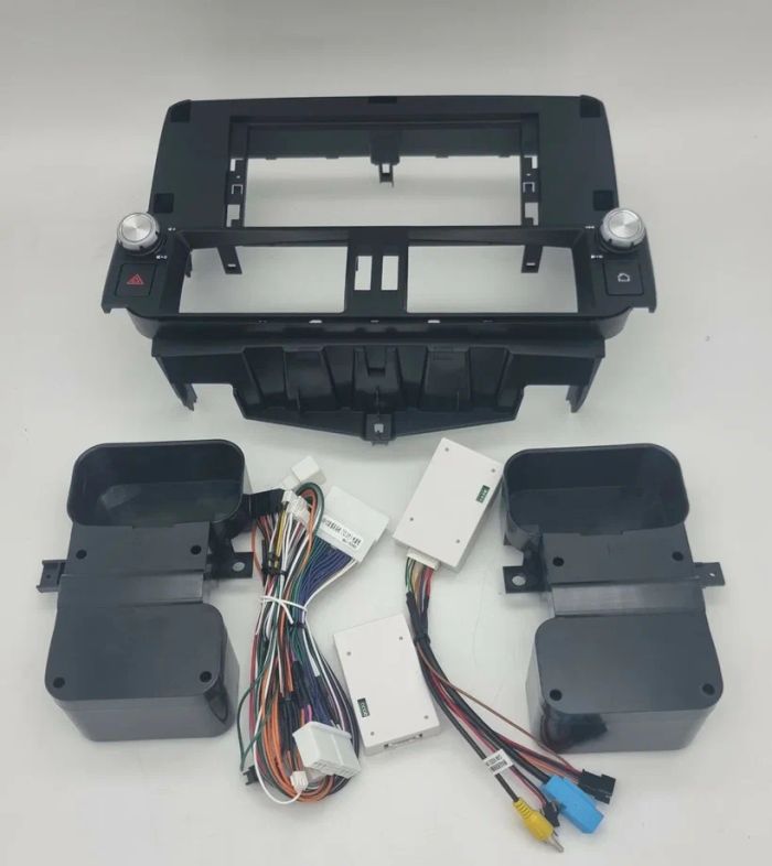 Магнитола для Toyota Land Cruiser Prado 150 2009-2013 (взамен 7" навигации, поддержка JBL и 360) - Kuberg KP-T1209FW монитор 12.3" в стиле BMW на Android 13, Быстрая, CarPlay, 4G SIM-слот