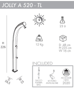 Душ солнечный Arkema Jolly A 520 TL