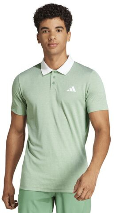 Мужское теннисное поло Adidas Club Tennis Freelift Polo Shirt - preloved green s24/white