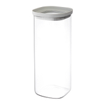 Банка для хранения квадратная Vacuum Glass, 2 л | светло-серая