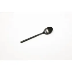 Ложка кофейная 11,5 см матовая черный цвет Black Sapporo PVD P.L. - Davinci [12]
