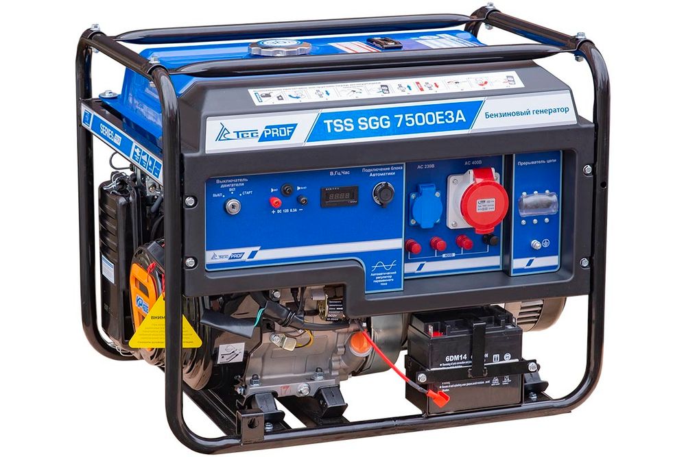 Бензогенератор трехфазный TSS SGG 7500E3A - [7.5 кВт / 13.5 А]