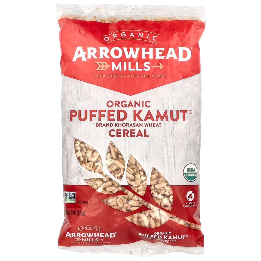 Arrowhead Mills, Органические воздушные хлопья Kamut®, 170 г (6 унций)