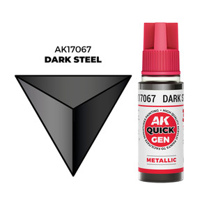 AK Interactive Dark Steel Quick Gen - контрастная акриловая краска, 18 мл