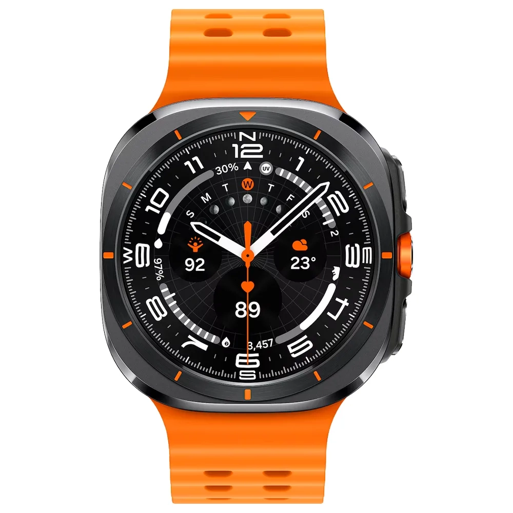 Умные часы Samsung Galaxy Watch Ultra (2025) 47mm LTE, ремешок Marine, Titanium Gray (Черный титан) SM-L705