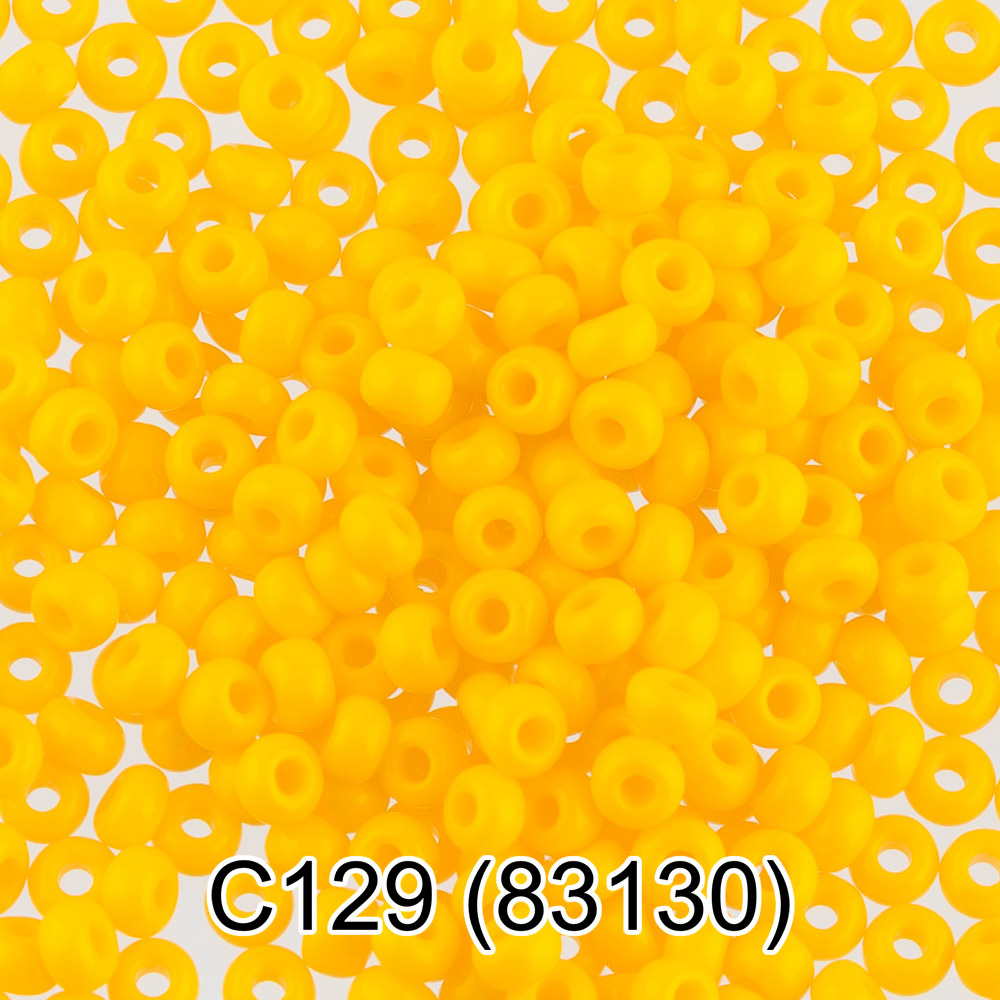 Бисер Чехия "GAMMA" круглый 3 10/0 2.3 мм C129 яр.желтый ( 83130 )