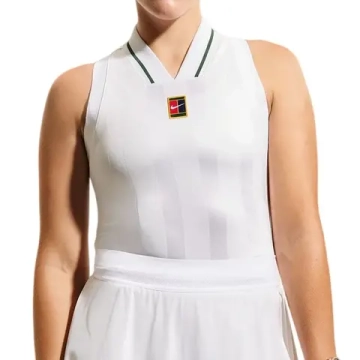 Женский топ теннисный Nike Court Dri-Fit Slam - white/white