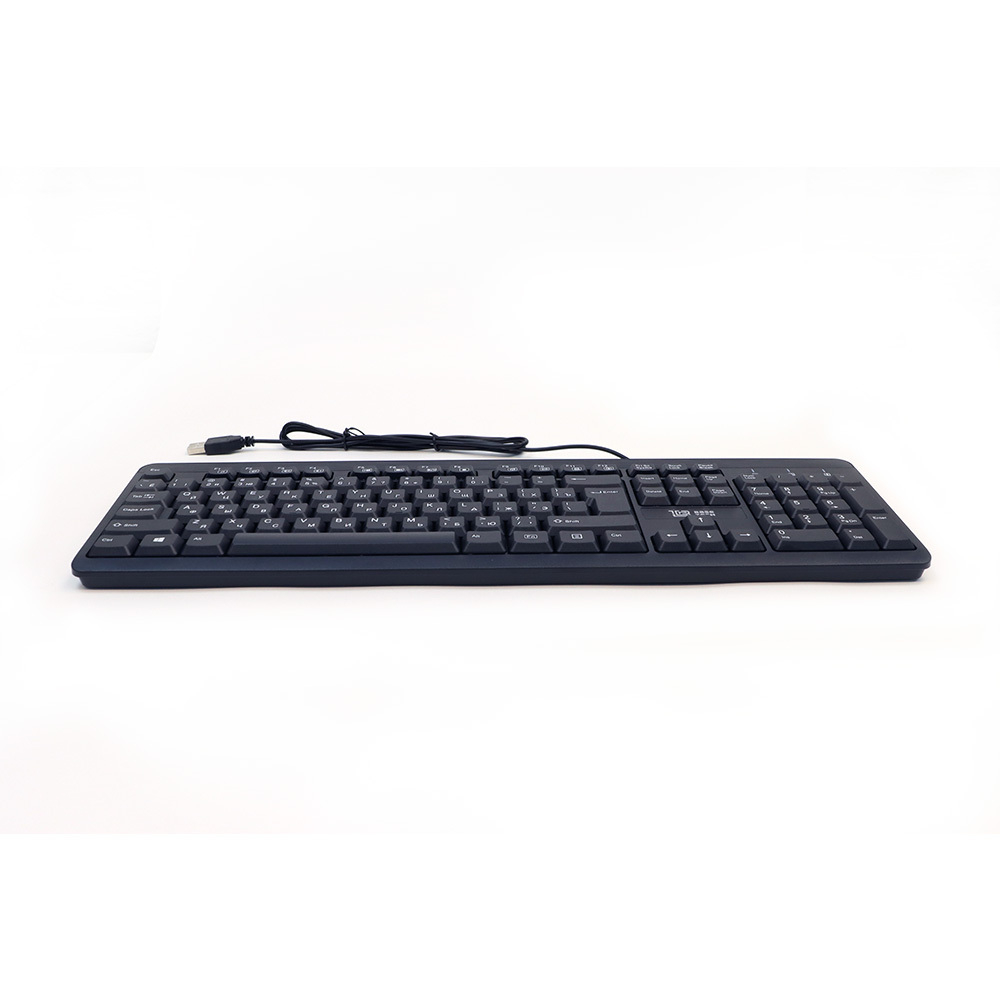 Клавиатура проводная BaseTech KB101, черный, Retail, мембранная, 1.4м (BT-KB101B)
