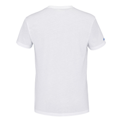 Мужское теннисное поло Babolat Exercise Big Flag T-Shirt Men - White