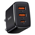Сетевое зар. устр. Baseus Super Si Quick Charger 2USB/1C 30W EU CCXJ-E01 черное