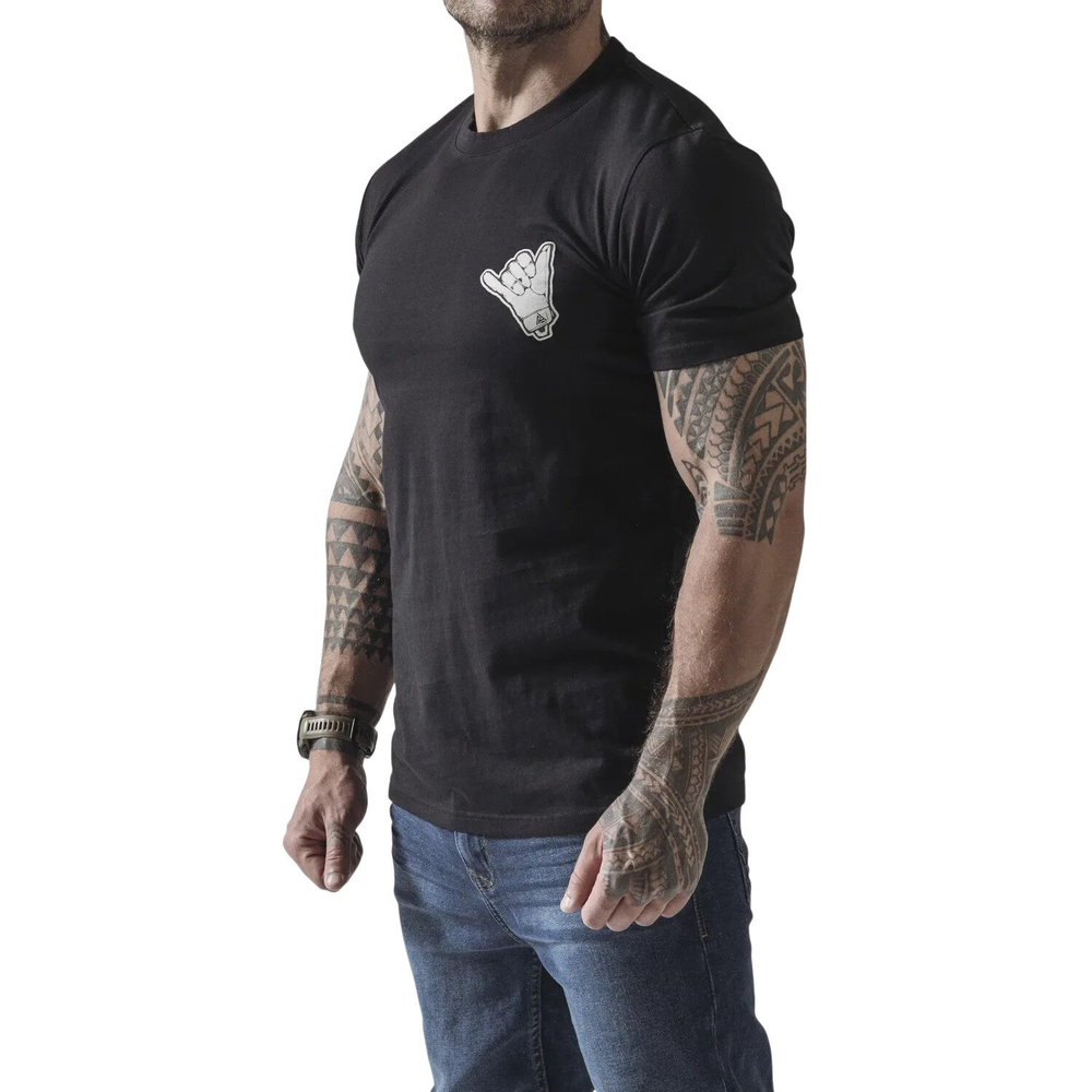 Футболка Direct Action T-shirt DA Shaka - Cotton Black