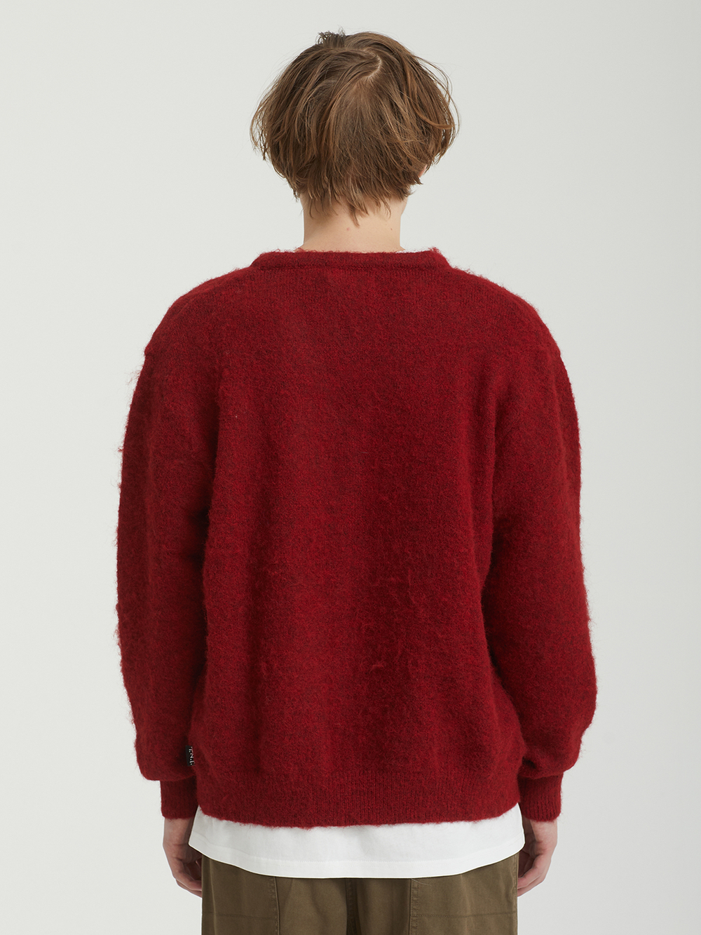 Мужской Кардиган Вязаный Hairy Knit