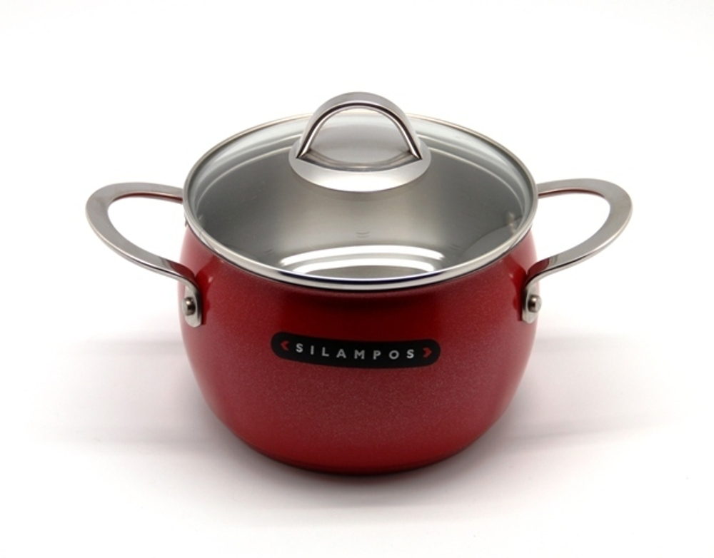 Кастрюля 5.6л 22см Silampos Океан Рэд