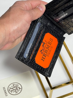 Кошелёк Hermes из кожи крокодила