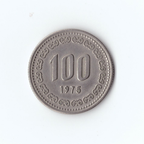 Южная Корея 1975 г. 100 вон. XF