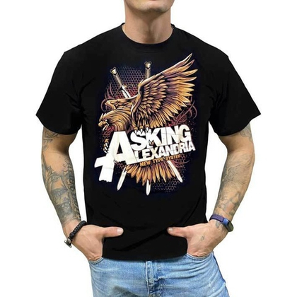 Футболка Asking Alexandria-Орел с мечами (S)