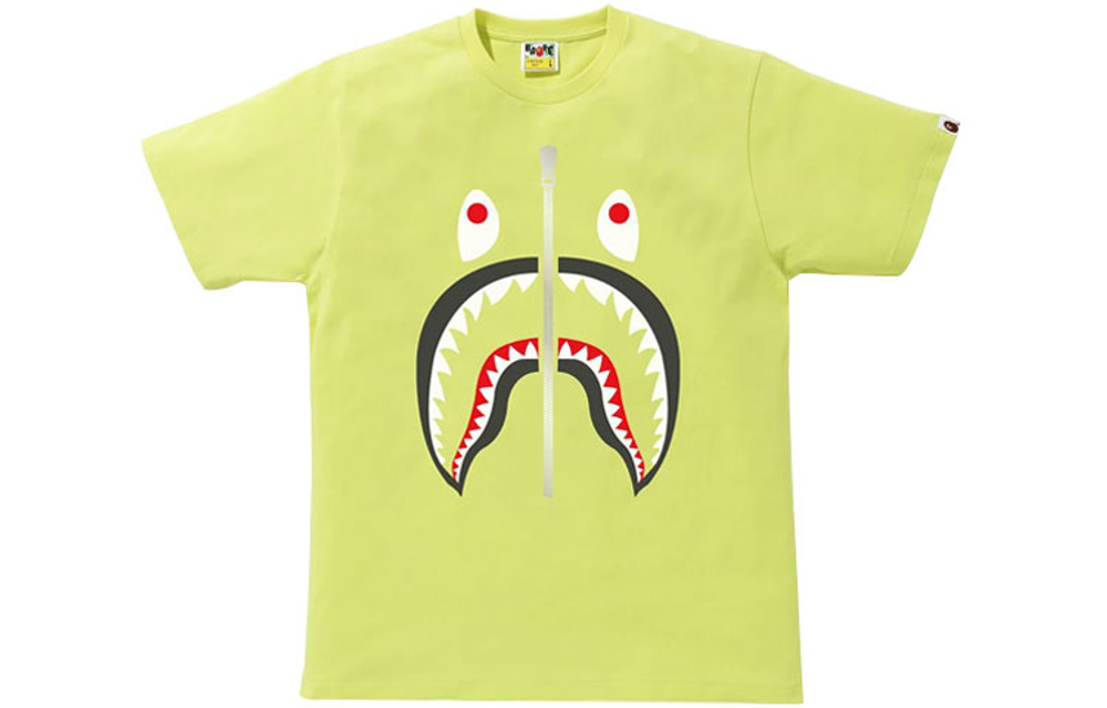 A Bathing Ape Shark Tee зеленый